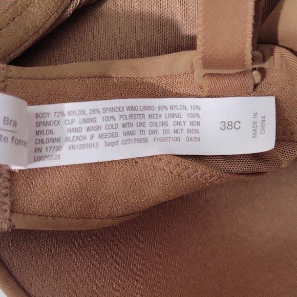 Auden Brown Strapless Bra Size 38C - Picture 7 of 8